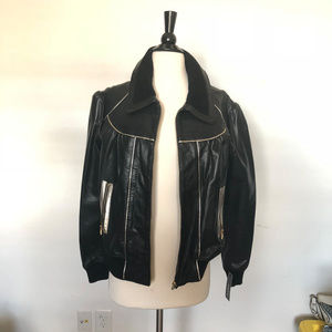 NWT VIGOSS Leather Biker Jacket